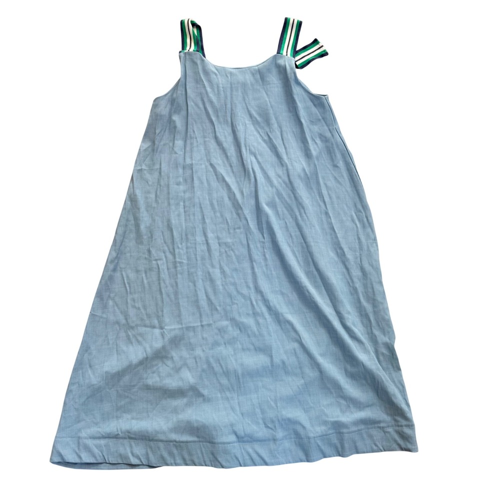 NWOT EPIK  Light Blue A Line Dress Striped Straps Casual Sleeveless